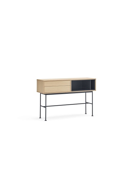 Consola YOKO 120x35 cm, Roble / DM Gris Antracita - Teulat. Vackart