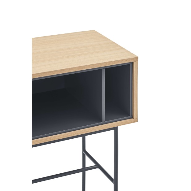 Consola YOKO 120x35 cm, Roble / DM Gris Antracita - Teulat. Vackart