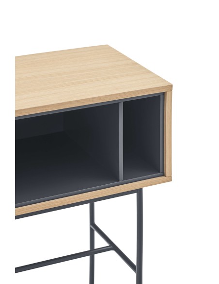 Consola YOKO 120x35 cm, Roble / DM Gris Antracita - Teulat. Vackart