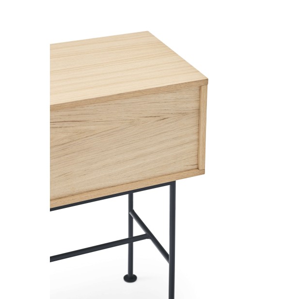 Consola YOKO 120x35 cm, Roble / DM Gris Antracita - Teulat. Vackart