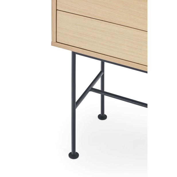 Consola YOKO 120x35 cm, Roble / DM Gris Antracita - Teulat. Vackart