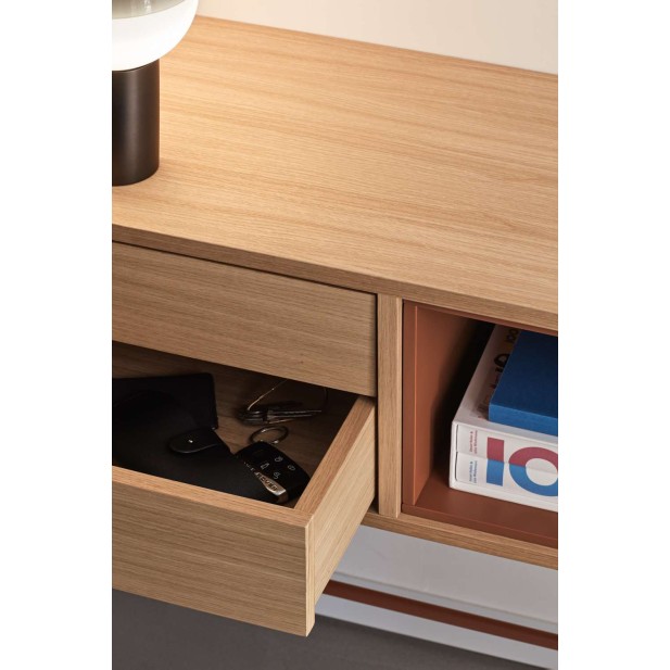 Consola YOKO 120x35 cm, Roble / DM Teja - Teulat. Vackart