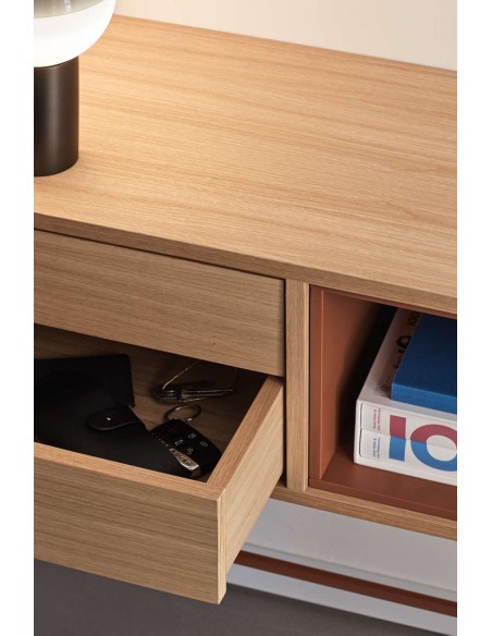 Consola YOKO 120x35 cm, Roble / DM Teja - Teulat. Vackart