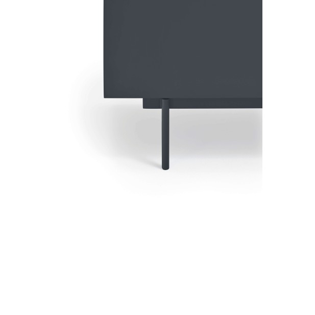 Mesita de Noche OTTO 52x35 cm, DM Antracita / Roble - Teulat. Vackart