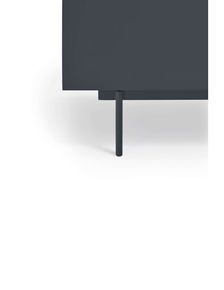 Mesita de Noche OTTO 52x35 cm, DM Antracita / Roble - Teulat. Vackart