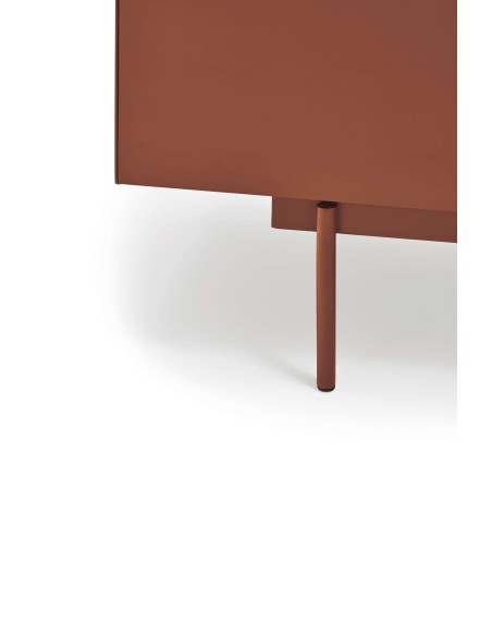 Mesita de Noche OTTO 52x35 cm, DM Teja / Roble - Teulat