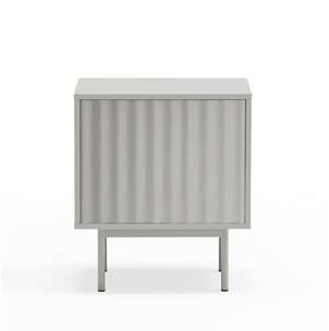 Mesita de Noche SIERRA 48x35 cm, DM Gris / Metal - Teulat. Vackart