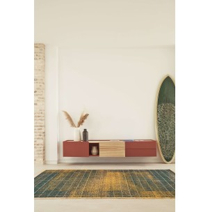 Mueble TV OTTO 180x40 cm, DM Teja / Roble - Teulat. Vackart 2