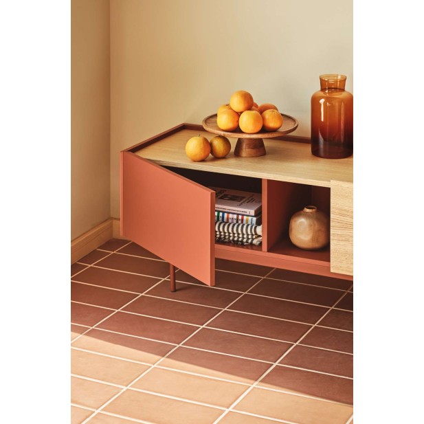 Mueble TV OTTO 180x40 cm, DM Teja / Roble - Teulat. Vackart