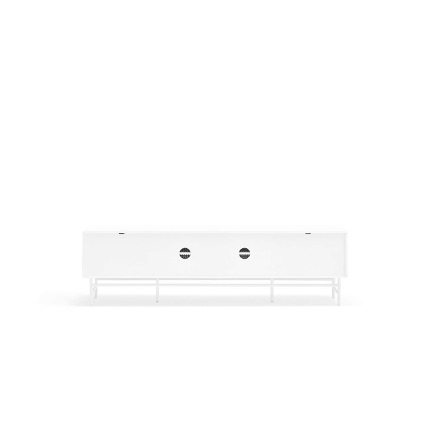 Mueble TV PUNTO 180 cm, DM / Metal Blanco - Teulat. Vackart Mueble TV PUNTO 180 cm, DM / Metal Blanco - Teulat. Vackart