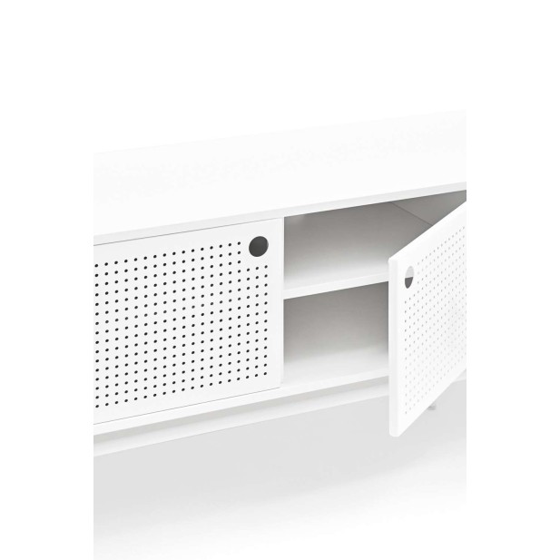 Mueble TV PUNTO 180 cm, DM / Metal Blanco - Teulat. Vackart Mueble TV PUNTO 180 cm, DM / Metal Blanco - Teulat. Vackart