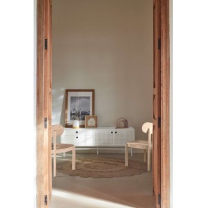 Mueble TV PUNTO 140 cm, DM / Metal Blanco - Teulat. Vackart 2