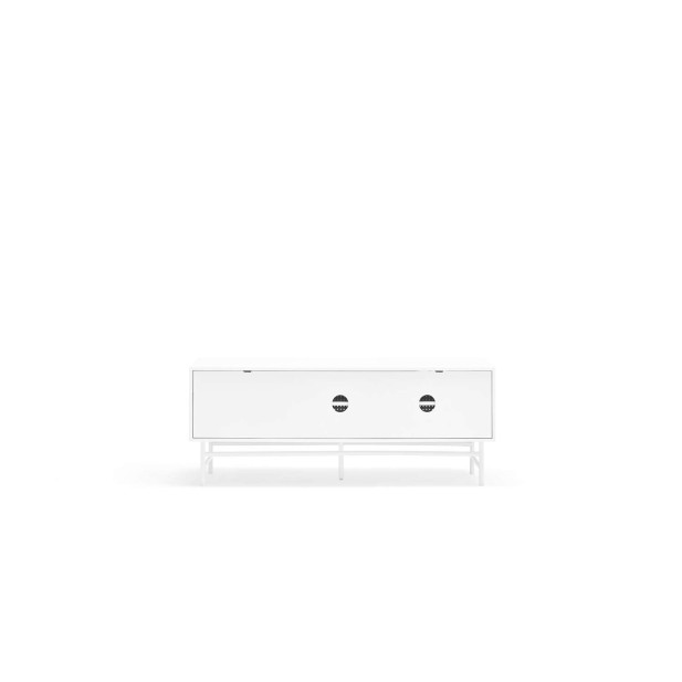 Mueble TV PUNTO 140 cm, DM / Metal Blanco - Teulat. Vackart