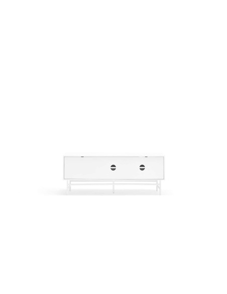 Mueble TV PUNTO 140 cm, DM / Metal Blanco - Teulat. Vackart