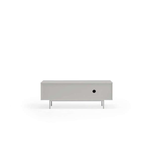 Mueble TV SIERRA 140x40 cm, DM Gris Claro / Roble - Teulat. Vackart