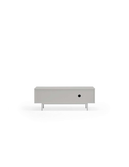 Mueble TV SIERRA 140x40 cm, DM Gris Claro / Roble - Teulat. Vackart