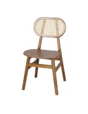 Silla NATALIE, Madera / Ratán Natural