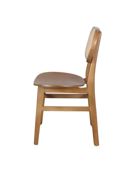 Silla NATALIE, Madera / Ratán Natural. Vackart