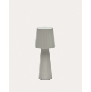 Lámpara de mesa grande Arenys de metal con acabado pintado gris - Kave Home. L0300041RR03. Lámpara de mesa de estilo Moderno