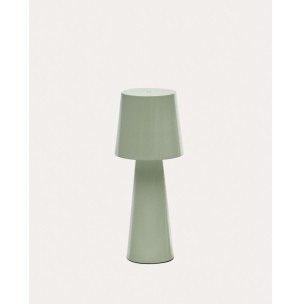 Lámpara de mesa grande Arenys de metal con acabado pintado turquesa - Kave Home. L0300041RR06. Lámpara de mesa de estilo Moderno