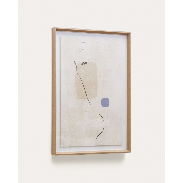 Cuadro abstracto Sormi beige 50 x 70 cm - Kave Home