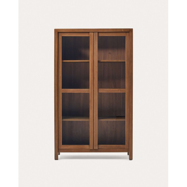 Vitrina Sashi de madera maciza de teca 110 x 40 cm - Kave Home