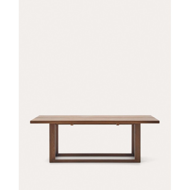 Mesa Sashi de madera maciza de teca 220 x 100 cm - Kave Home