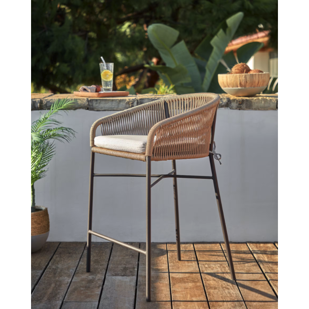 Taburete Yanet 80 cm cuerda... Taburete Yanet 80 cm cuerda...