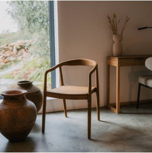 Silla con Brazos NAGOYA, Teca Natural