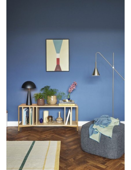 Lámpara de Mesa MUSH Ø35 cm, Negra- Hübsch