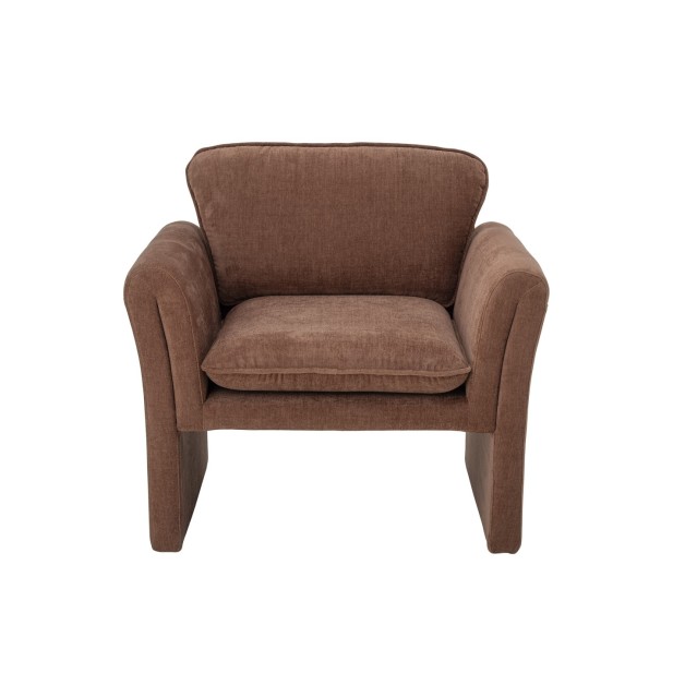 Paseo Lounge Chair, Brown, Polyester - Bloomingville