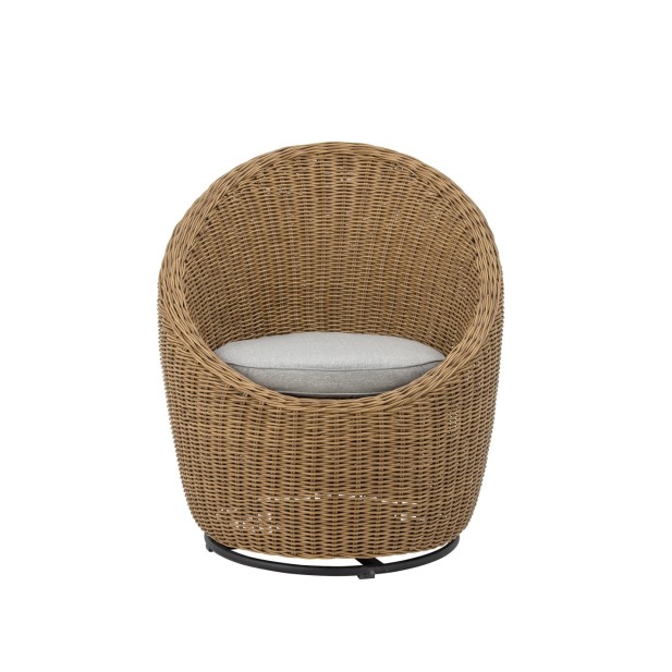 Roccas Lounge Chair, Brown, Polyrattan - Bloomingville