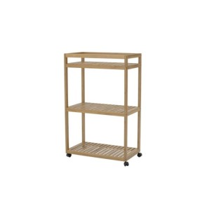 Mesa Auxiliar con Ruedas ADEN, Bambú Natural - Bloomingville; 82054656 2