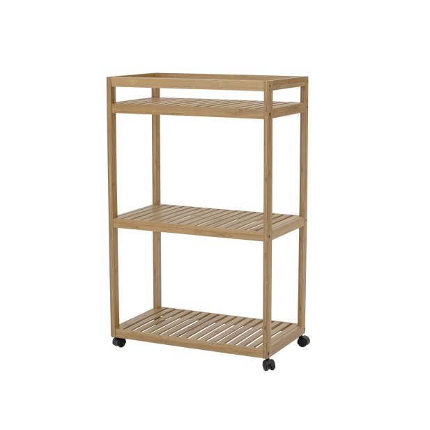 Mesa Auxiliar con Ruedas ADEN, Bambú... Mesa Auxiliar con Ruedas ADEN, Bambú...