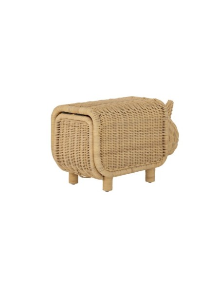 Taburete Infantil SOFFE, Ratán Natural - Bloomingville