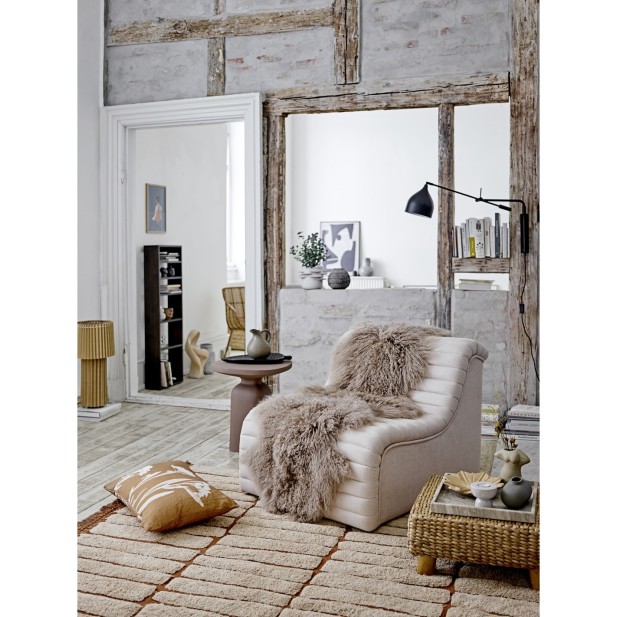 Mesa Auxiliar MILLAN, Aluminio Marrón...