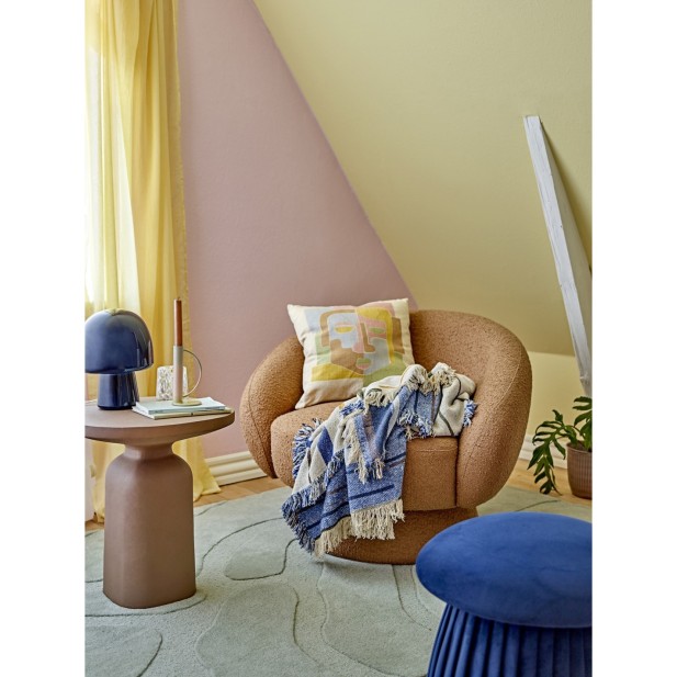 Lámpara de Mesa PADDY, Cristal Azul -...