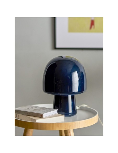 Lámpara de Mesa PADDY, Cristal Azul - Bloomingville