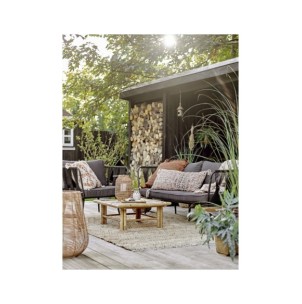 Sillón Exterior PAVONE, Metal / Cuerda Negro - Bloomingville; 82064275 2