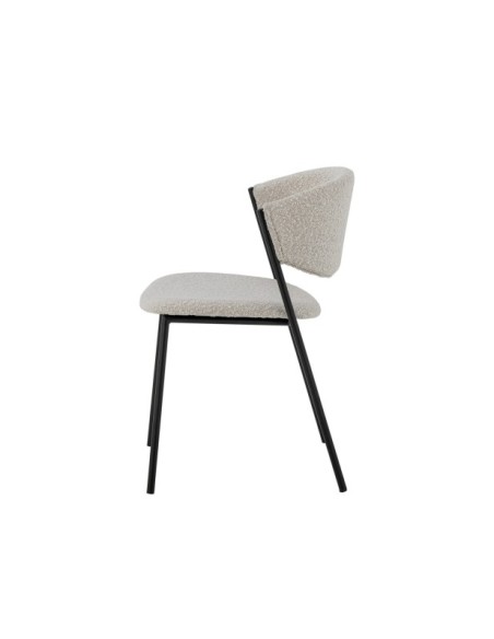 Silla de Comedor MARLO, Textil Blanco - Bloomingville