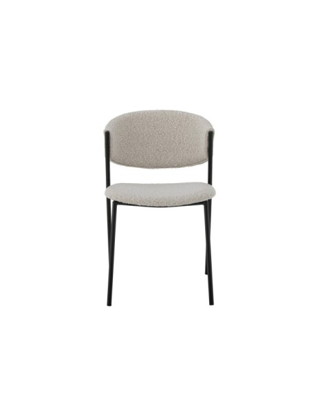 Silla de Comedor MARLO, Textil Blanco - Bloomingville