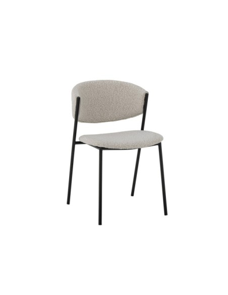 Silla de Comedor MARLO, Textil Blanco - Bloomingville