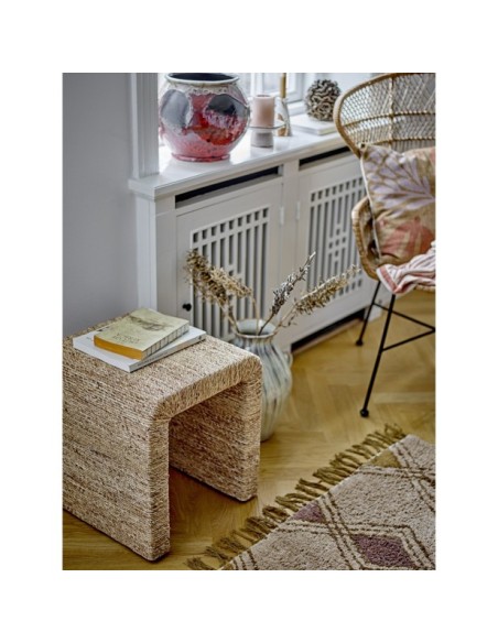 Taburete Bajo KIEN, Jacinto de Agua Natural - Bloomingville