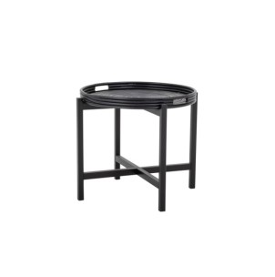 Mesa Auxiliar MILLI, Ratán Negro - Bloomingville; Vackart; 82057413