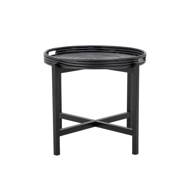 Mesa Auxiliar MILLI, Ratán Negro -...