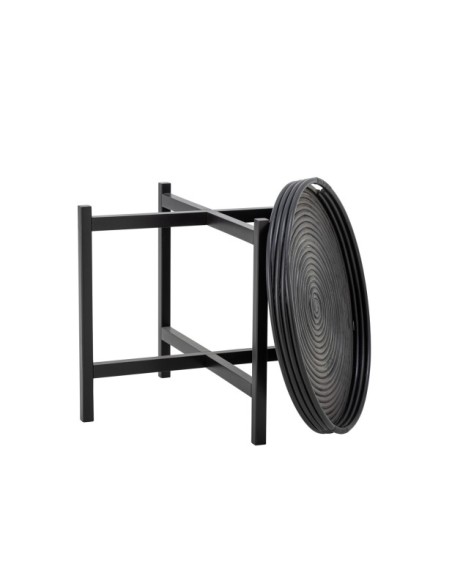 Mesa Auxiliar MILLI, Ratán Negro - Bloomingville