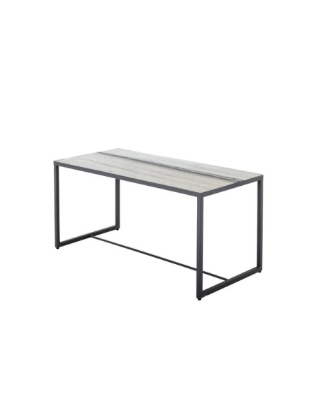 Mesa de Centro INES, Mármol Blanco / Metal - Bloomingville