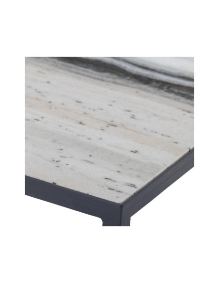 Mesa de Centro INES, Mármol Blanco / Metal - Bloomingville