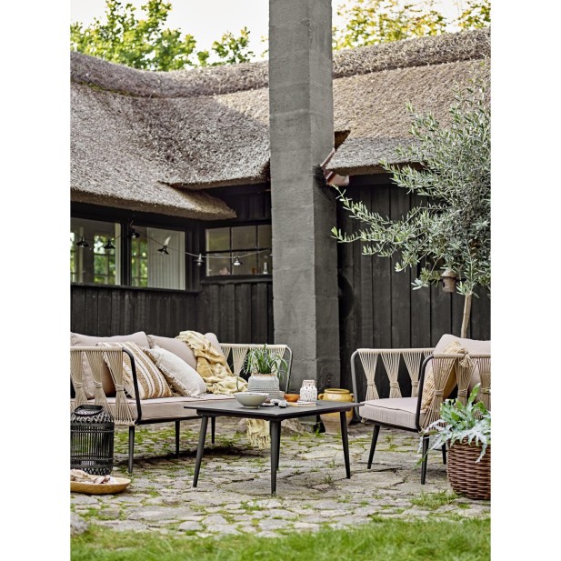 Sofá Exterior PAVONE, Metal / Cuerda...