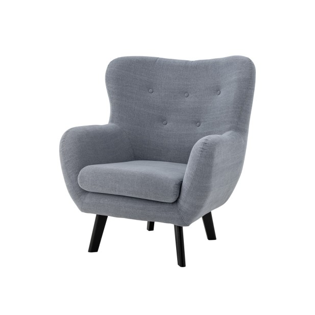 Sillón BEAU, Algodón Azul -...